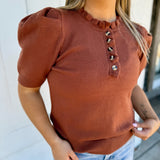 The Button Bloom Knit Top