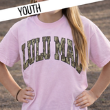 Lulu Mac Mossy Oak Bottomland Blossom Youth Comfort Colors Mossy Oak Tee