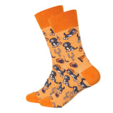 Bluetick Coonhound Fun Football Pattern Socks