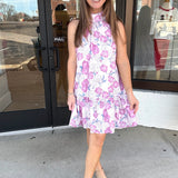 Blushing Bloom Ruffle Dress