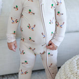 Convertible Bamboo Zip Romper | Little Mallard