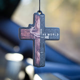 Wooden Cross - air freshener