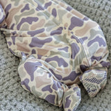 Bamboo Zipper Footie | Camo Cutie