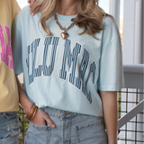 LM-STR-1000 Stripe Adult Chambray Comfort Colors Tee