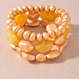 Color Beaded Stretch Bracelet Set