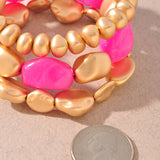 Color Beaded Stretch Bracelet Set