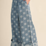 Daisy Denim Polka Dot Pants