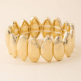 Chunky Oval Nugget Stretch Bracelet