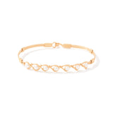 Simple Blessings Bracelet - 14K Gold Artist Wire / Crystal Pearl / 7" - M