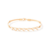 Simple Blessings Bracelet - 14K Gold Artist Wire / Crystal Pearl