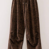 Leopard Print Parachute Pants