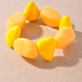 Color Pop Resin Bead Stretch Bracelet Set