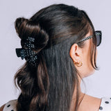 Classic Black Polka Dot Party Medium Claw Clip