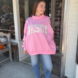 Camo Embroidered Mockneck Sweatshirt