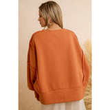 OVERSIZED PUMPKIN PATCH PULLOVER SWEATSHIRT