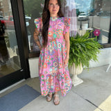 Patchwork Midi Dress