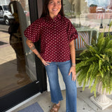 Front Porch Fall Button-Up Top