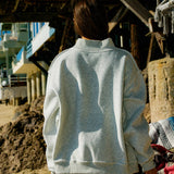 Camo Embroidered Mockneck Sweatshirt