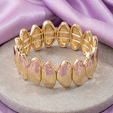 Chunky Oval Nugget Stretch Bracelet