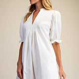 Puff Sleeve Mini Dress