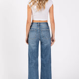 THE GIA HIGH RISE STRETCH RELAXED STRAIGHT W/ CUFFED HEM