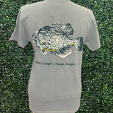 Black Crappie Fishing Graphic Tee