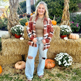 Autumn Plaid Cozy Shacket