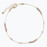 Anklet-Semi Precious Lilac Beads