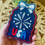 USA Firework Car Freshie 
