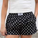 Lulu Mac Polka Dot Shorts – Black & White