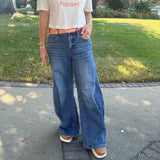 Slouchy Barrel Curvy Sideseam Jeans - RISEN