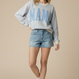 Mama Stripe Top