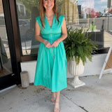 Mint to be midi dress