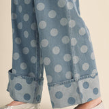 Daisy Denim Polka Dot Pants