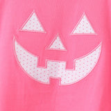 Pink Jack-O-Lantern Applique 2pc Dress Set