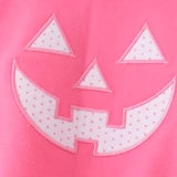 Pink Jack-O-Lantern Applique 2pc Bubble Set