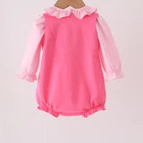 Pink Jack-O-Lantern Applique 2pc Bubble Set