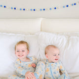 Convertible Bamboo Zip Romper | Bubble Duckies Blue