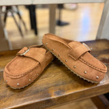 Cozy Studded Suede Loafers