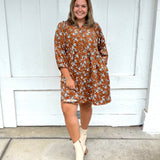 Floral Button Up Dress