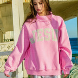 Camo Embroidered Mockneck Sweatshirt
