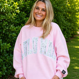 LULU MAC LT PINK CAMO SWEATSHIRT