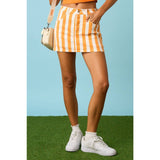 GAME DAY STRIPED MINI SKORT