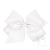 King Grosgrain Bow w/ Scallop