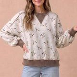 Duck Camo Exposed Seam Sweatshirt
