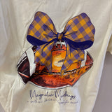 Youth Football Bow Tee