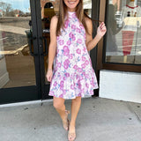 Blushing Bloom Ruffle Dress