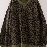 Leave it to leopard  Crew Neck Sweatshirt