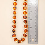 Barrel Bead And Ball Bead Collar Necklace
