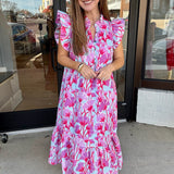 Pink petal breeze dress